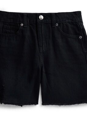 (220)Weekend Academy Girls Cotton Jean Shorts,
